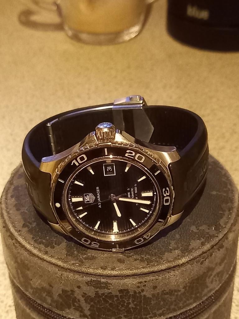 Tag Heuer Aquaracer 500m Calibre 5 Automaat 41mm, Ophalen of Verzenden, Gebruikt, Polshorloge, TAG Heuer