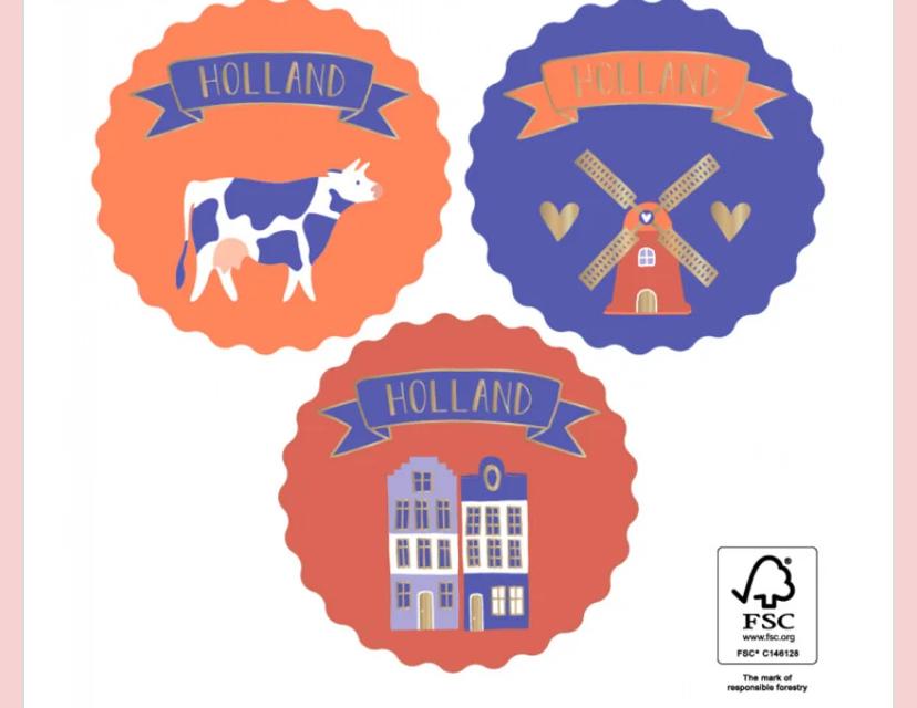Holland stickers - 32 stickers, Ophalen of Verzenden, Nieuw, Meerdere stickers