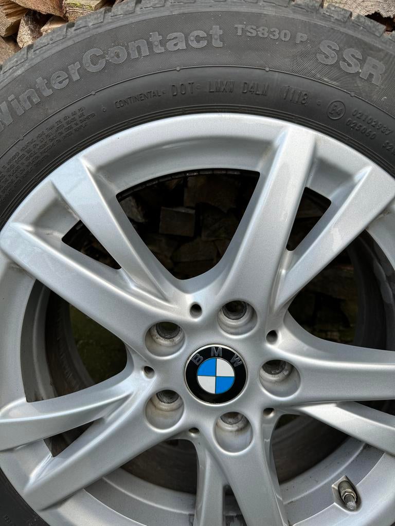Winterbanden met aluminium velgen voor BMW (205/60 R16), Ophalen, Gebruikt, 16 inch, Banden en Velgen
