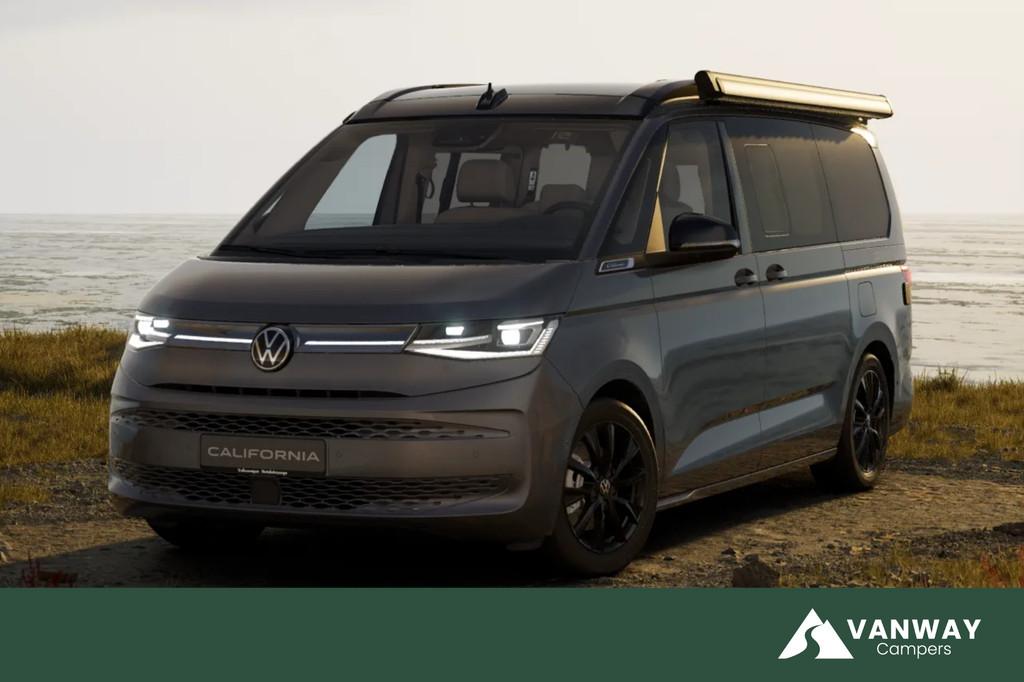 Volkswagen California Ocean T7 245PK Automaat PHEV 4x4 Apple, Caravans en Kamperen, Automaat, Buscamper of Camperbus, Volkswagen