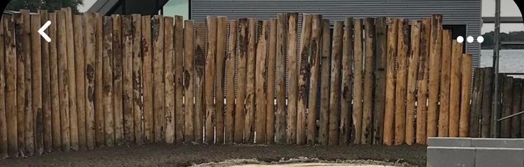 Kastanje palen schutting afrastering schaduwdoek zonnedoek, Ophalen of Verzenden, Nieuw, Palen