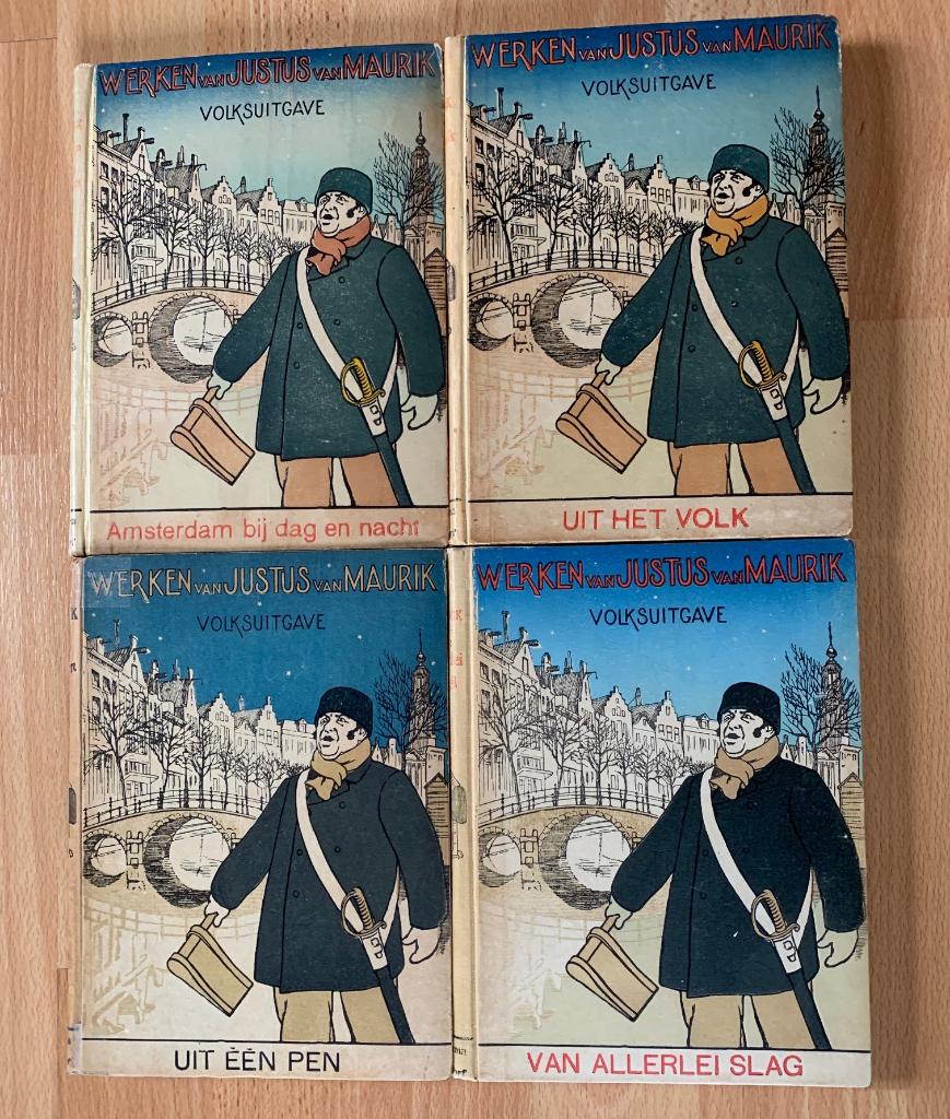 4 Boekjes van Justus van Maurik., Ophalen of Verzenden, Gelezen