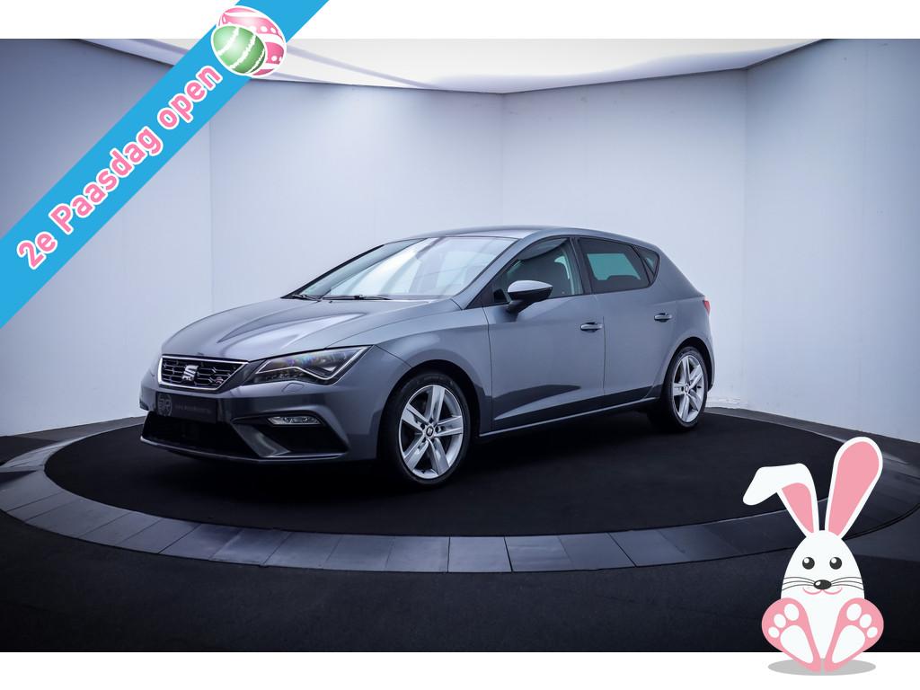 SEAT Leon 1.8TSI 180PK DSG FR NAVI | FULL LINK | ACC | STOEL, 1227 kg, Stof, Gebruikt, Zwart