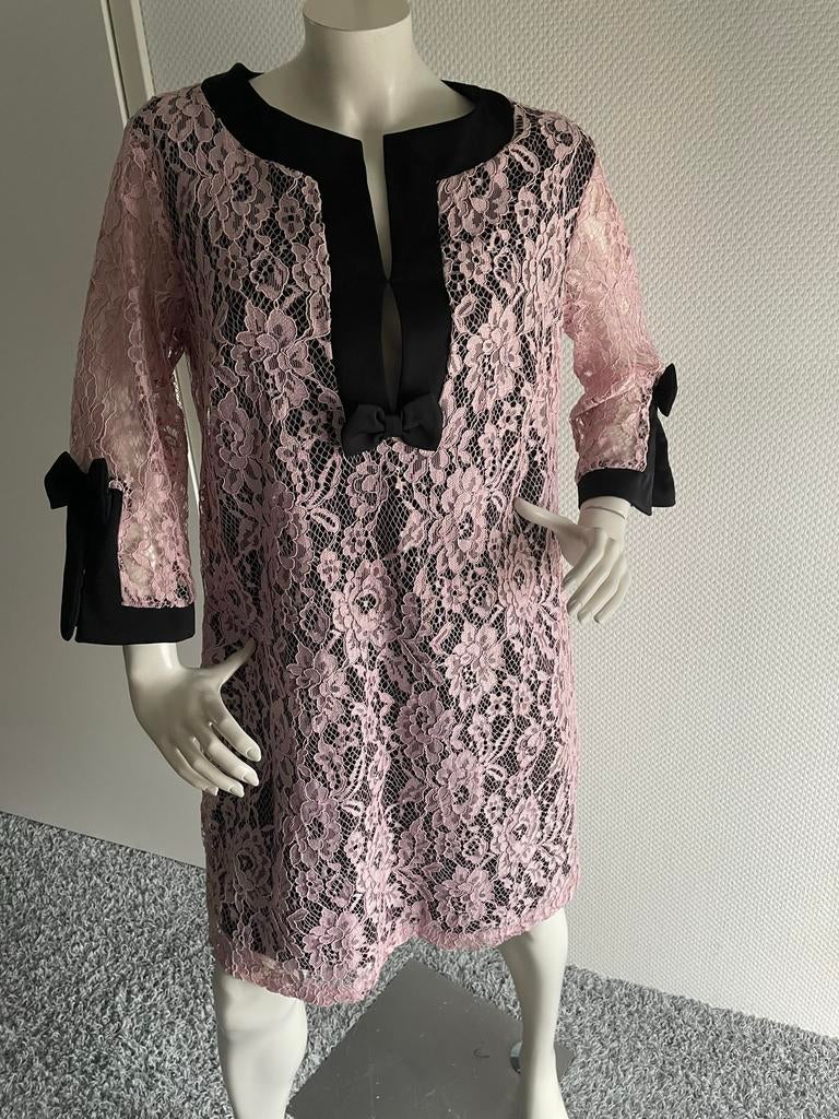 Kaos jurk met kant maat it 48, Maat 42/44 (L), Ophalen of Verzenden, Zo goed als nieuw, Knielengte