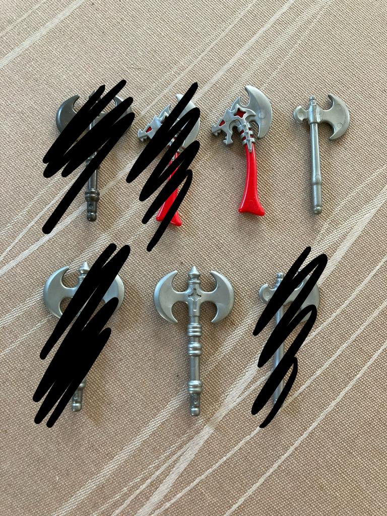 Playmobil bijlen., Ophalen of Verzenden, Zo goed als nieuw
