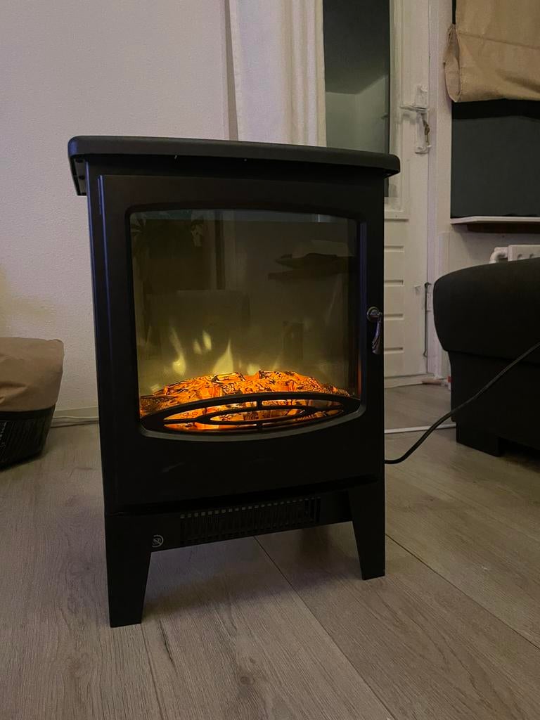 Livin' Flame Chester Elektrische Kachel 1800W, Ophalen, Gebruikt, Overige soorten, Elektrisch