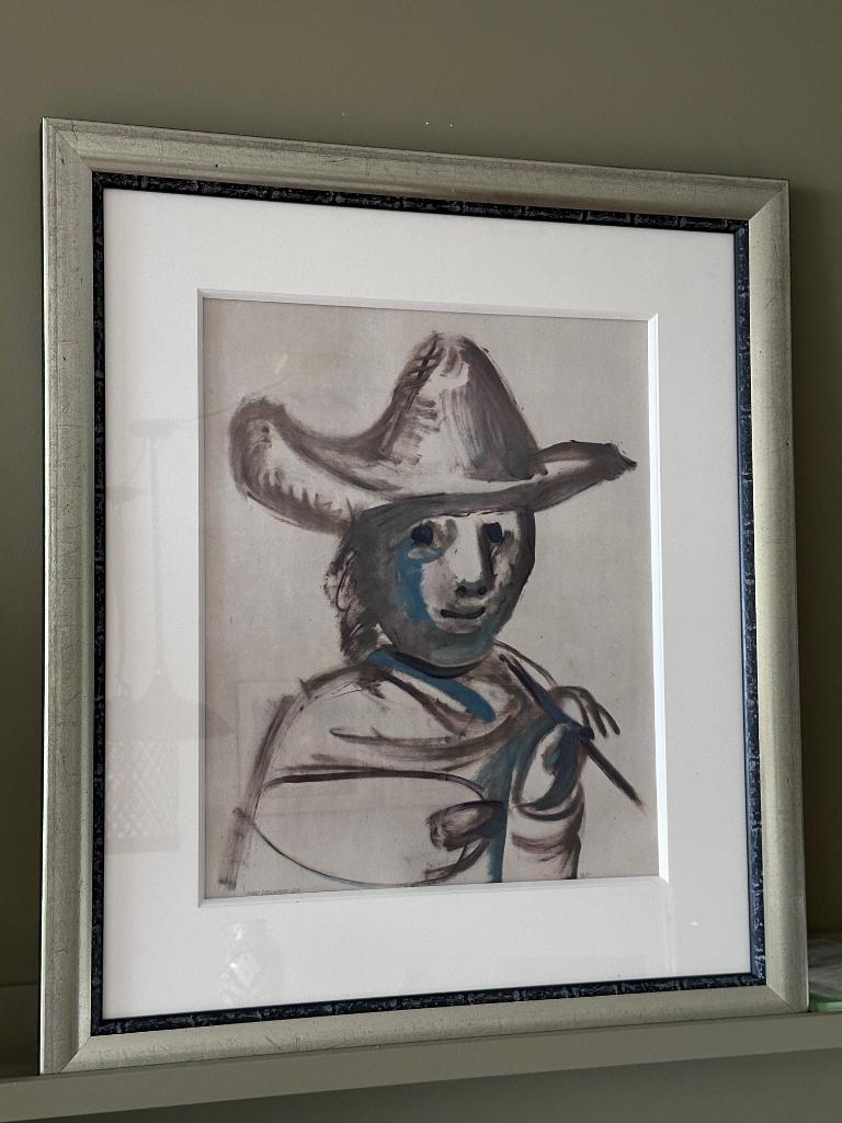 Pablo Picasso litho ingelijst, Ophalen
