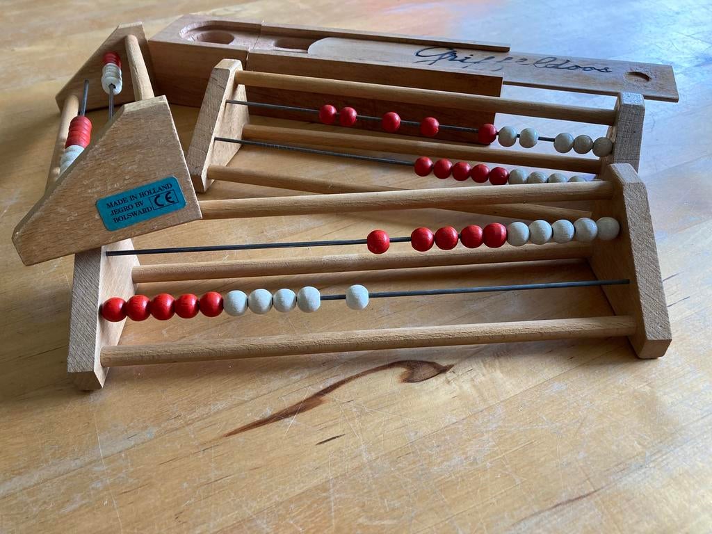 Telramen tot 20 en griffeldoos, Ophalen of Verzenden, Gebruikt