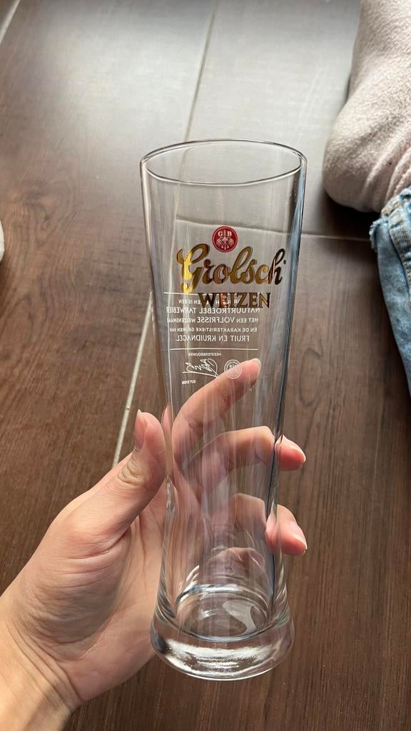 Grolsch Weizen Bierglazen, Ophalen, Zo goed als nieuw, Bierglas