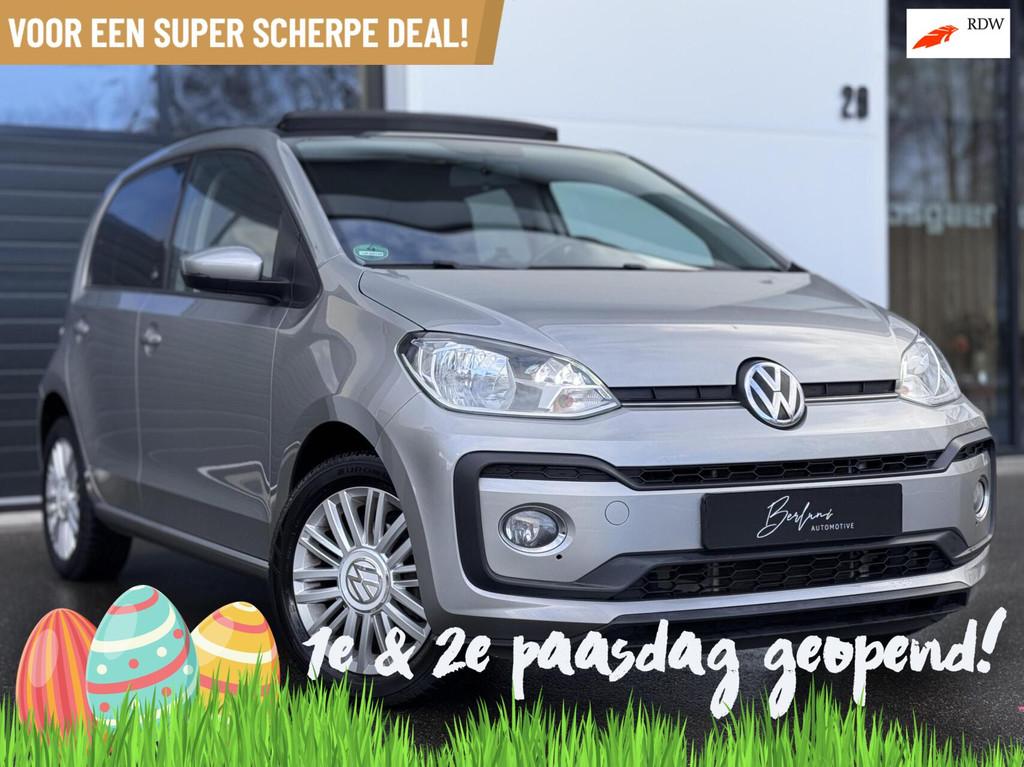 Volkswagen Up! 1.0 TSI BMT High up! 90PK | Panodak|Stoelverw, Voorwielaandrijving, Stof, Gebruikt, 4 stoelen