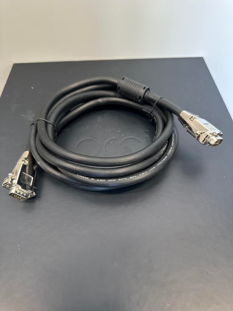 Zwarte luxe VGA D-sub 15-pins kabel - AWM 2919 80C 30V VW-1, Ophalen of Verzenden, Gebruikt