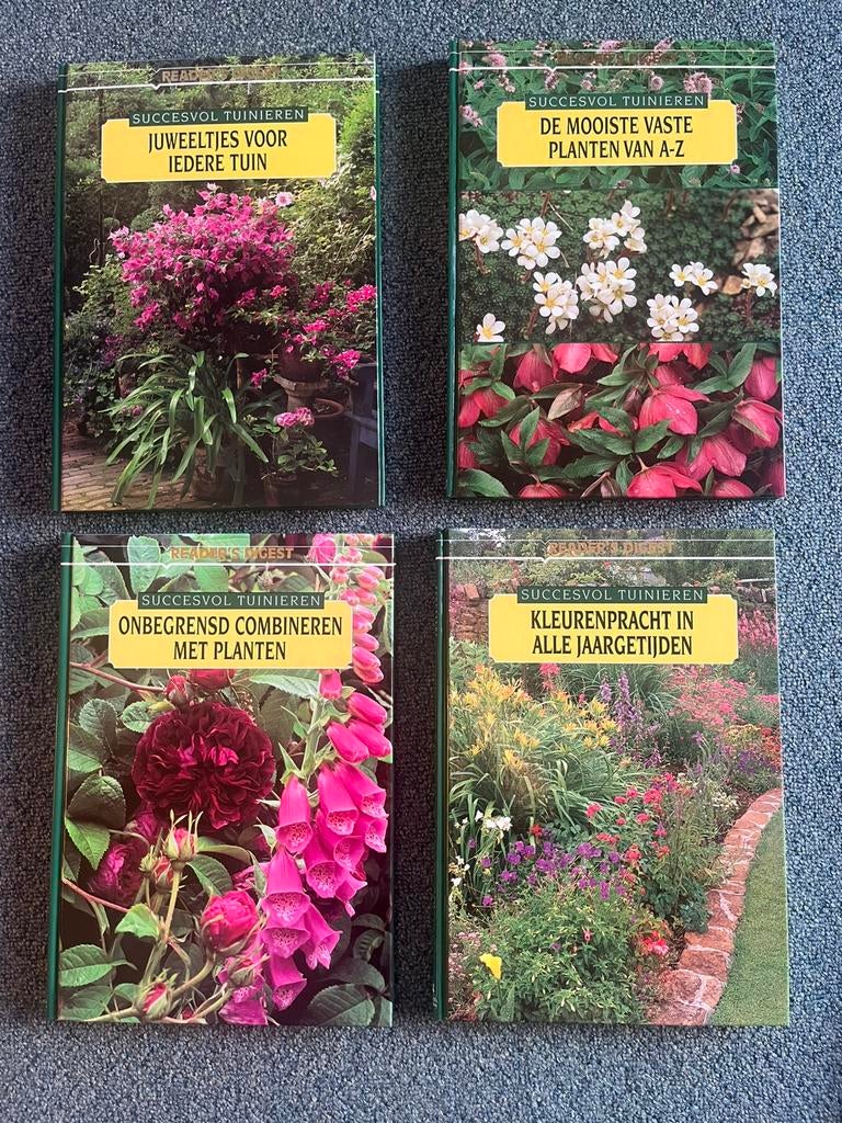 Succesvol tuinieren     8x tuinboeken, Ophalen of Verzenden, Zo goed als nieuw, Tuinieren en Tuinplanten