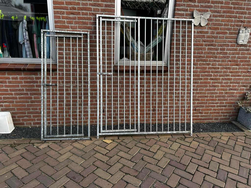 Gegalvaniseerd hondenrek, Ophalen of Verzenden, 110 cm of meer