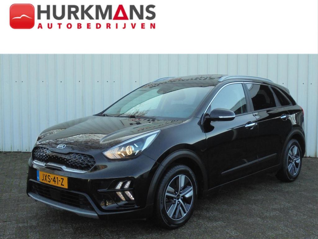 Kia Niro 1.6 GDi HYBRID DYNAMICPLUSLINE SCHUIFDAK LEER, Automaat, Gebruikt, Zwart, Leder