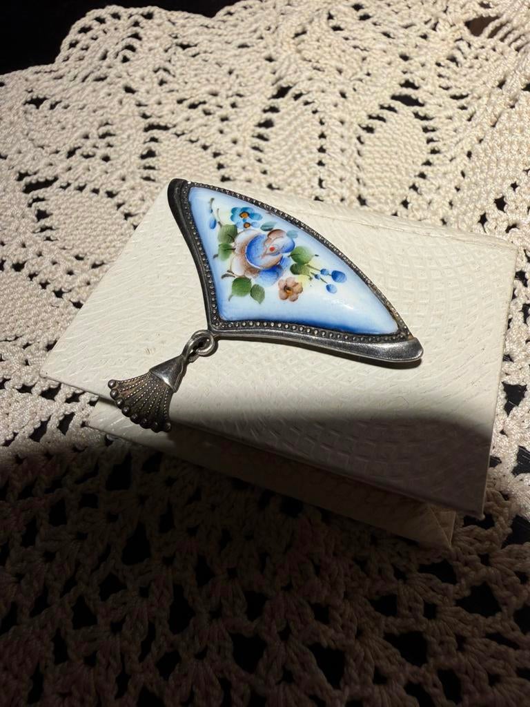 Zeldzame Vintage Broche – Russisch Stijl (ca. 1950–1970), Antiek en Kunst, Ophalen of Verzenden