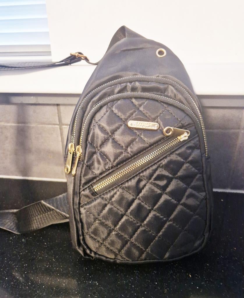 Heup- Cross Tasje NIEUW, Ophalen of Verzenden, Nieuw, Zwart, Schoudertasje