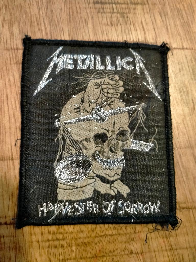 Metallica harvester of Sorrow vintage Rare metal patch rock, Ophalen of Verzenden, Gebruikt, Kleding