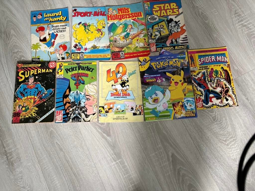 Retro stripboeken: Superman, Spider-Man, Donald Duck, etc., Boeken, Stripboeken, Meerdere stripboeken, Ophalen of Verzenden, Gelezen