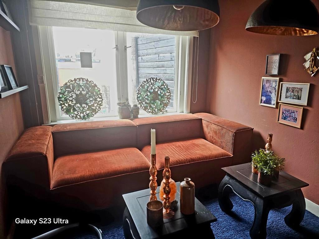 Gratis Terra Bank + 2 Hanglampen, Gebruikt, Modern, industrieel, Ophalen of Verzenden, Stof