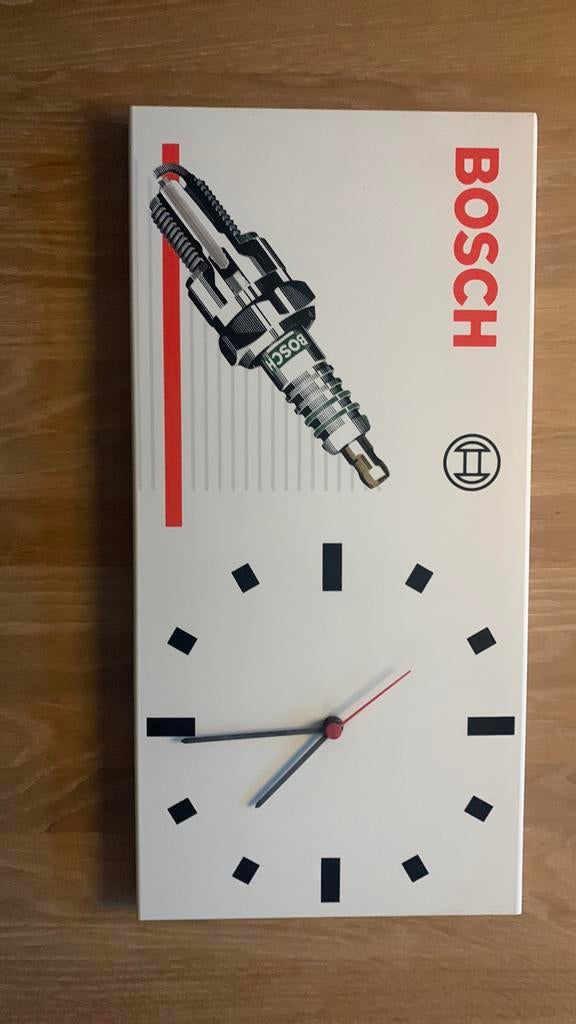 BOSCH Reclame Klok, Verzamelen, Ophalen of Verzenden, Zo goed als nieuw, Reclamebord