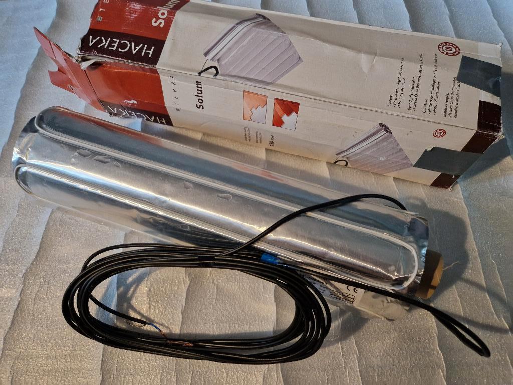 HACEKA vloerverwarming – 5 m², elektrisch, 650 Watt,, Radiator, Nieuw, Minder dan 60 cm, Ophalen of Verzenden