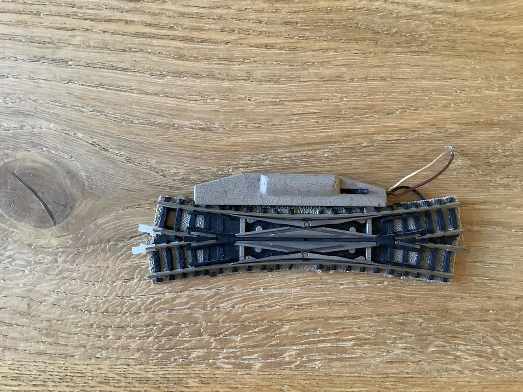 Fleischmann  9187 H0 kruiswissel, Wisselstroom, Gebruikt, Rails, Ophalen of Verzenden