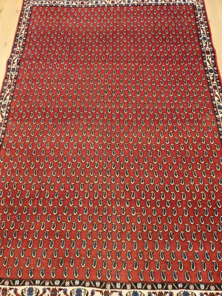 Handgeknoopt perzisch tapijt hamadan 210x138, Info@SlatsAntiek.nl, 100 tot 150 cm, Perzisch, 200 cm of meer