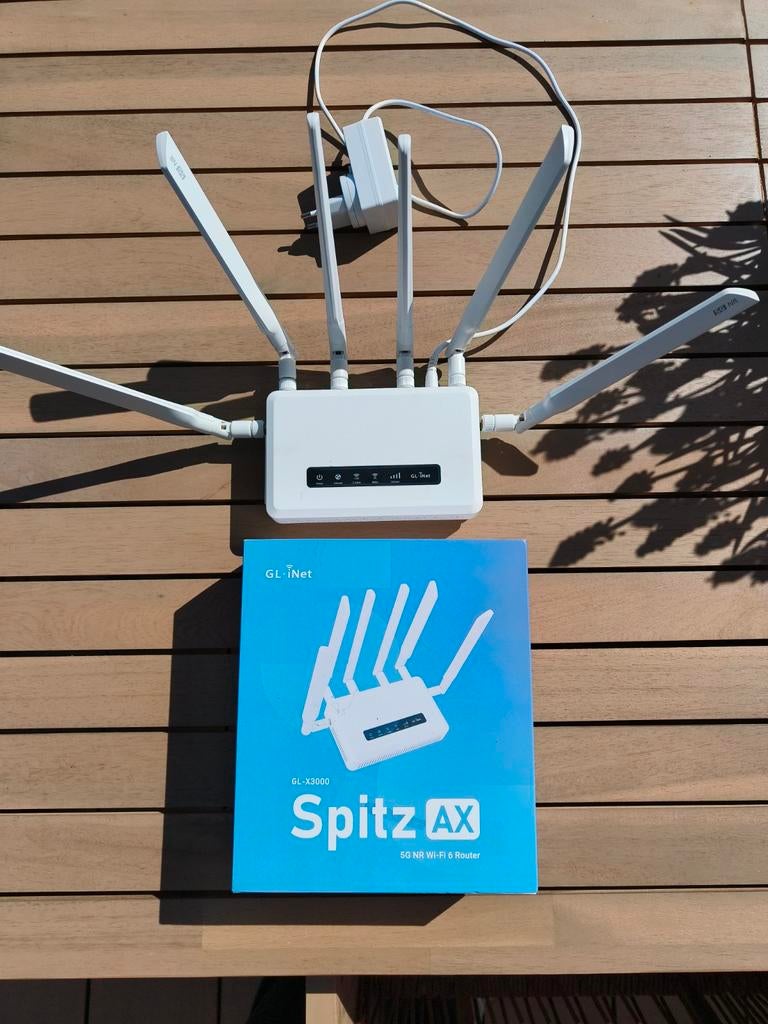 GL-iNet GL-X3000 Spitz AX 5G sim Wi-Fi 6 Router, Ophalen of Verzenden, Zo goed als nieuw