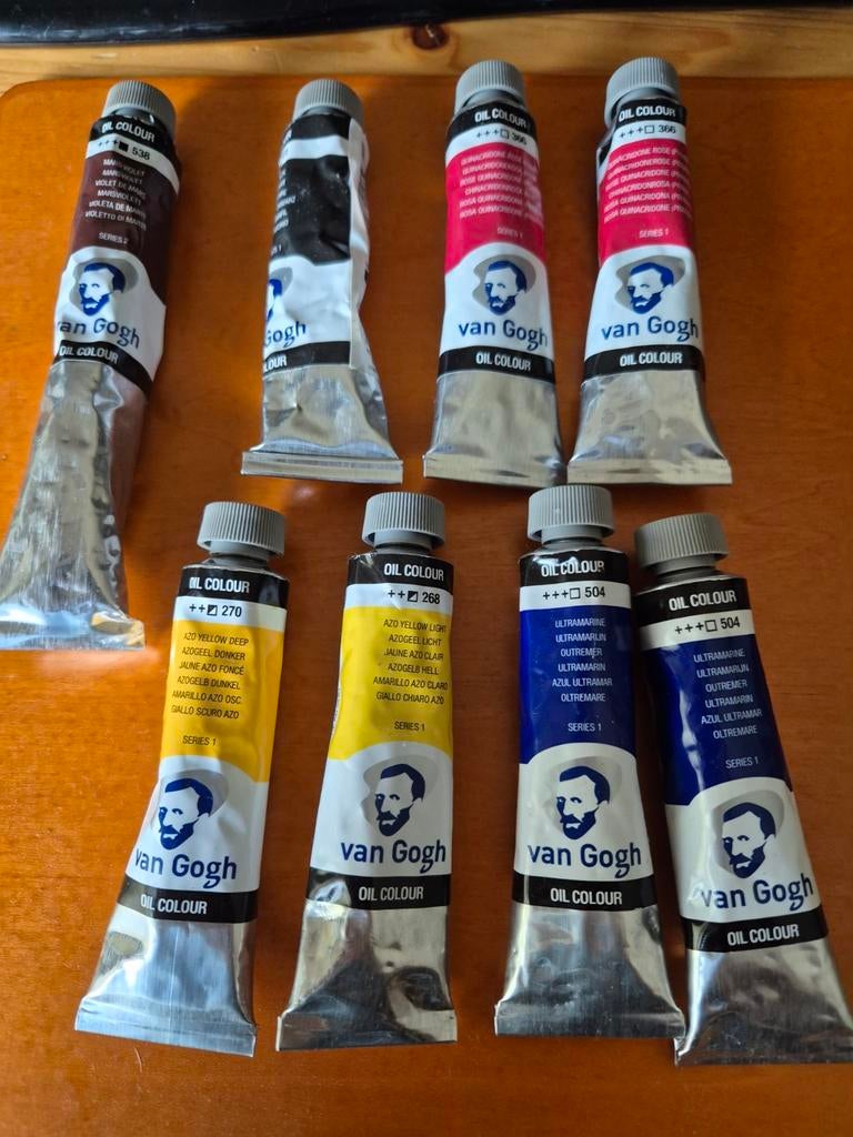 8 tubes Van Gogh olieverf, nieuw, Hobby en Vrije tijd, Ophalen of Verzenden