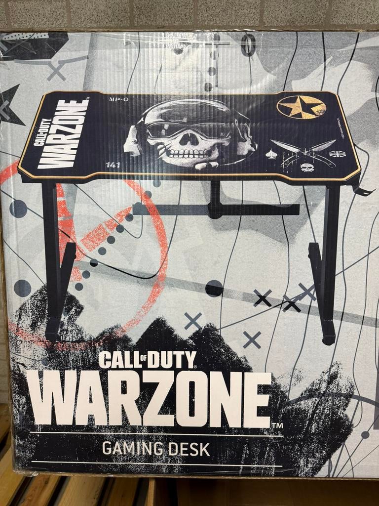 Warzone Gametafel Gaming Desk NIEUW Call of Duty, Huis en Inrichting, Bureaus, Ophalen, Nieuw
