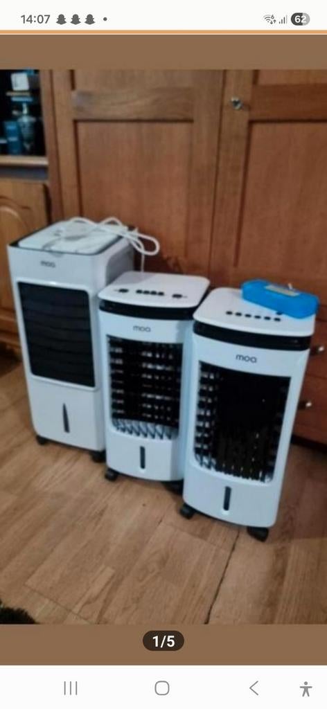 3 Mooie Mobiele Airco's - Moa, Witgoed en Apparatuur, Airco's, Oscagio, Onbekend, Refurbished, 3 snelheden of meer