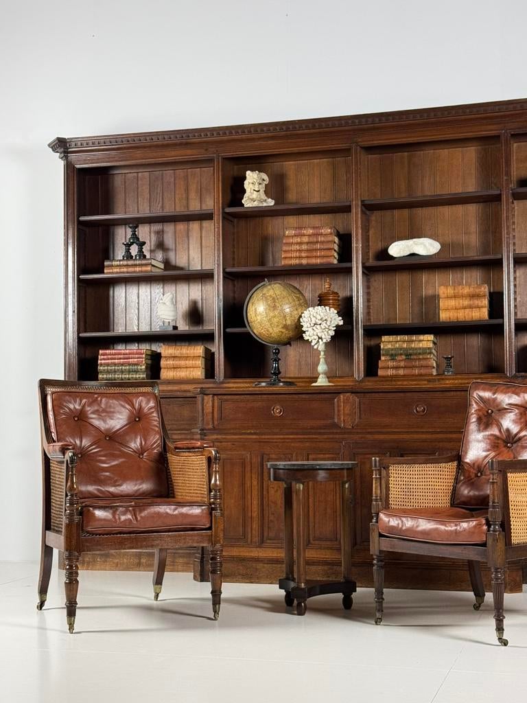 Bibliotheekkast eiken 364cm boekenkast