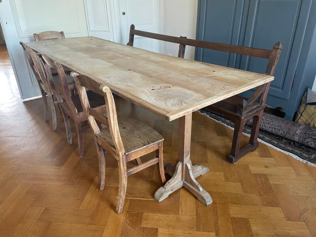 Schragentafel Eettafel Leeftafel Keukentafel Vendage Table, Ophalen