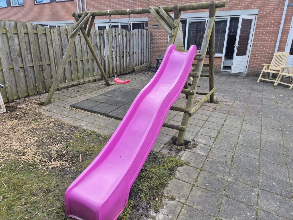 Schommel en glijbaan voor buiten, Kinderen en Baby's, Speelgoed | Buiten | Speeltoestellen, Ophalen of Verzenden, Gebruikt, Schommel