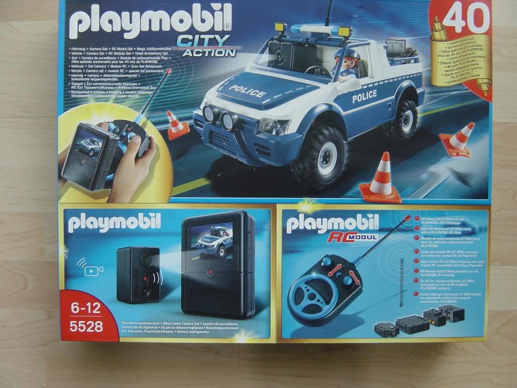 Playmobil RC politiewagen met camera set, Kinderen en Baby's, Speelgoed | Playmobil, Ophalen of Verzenden, Zo goed als nieuw, Complete set