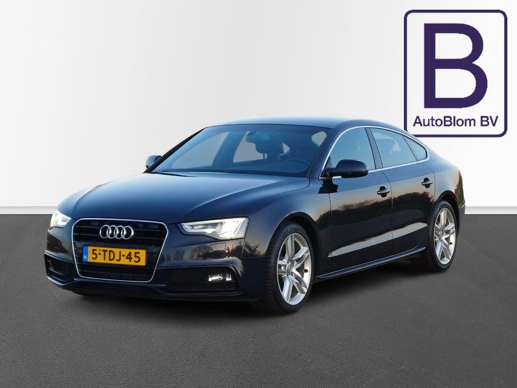 Audi A5 Sportback 1.8 TFSI Pro Line S /3X S-Line/NAP/Leder/N, Voorwielaandrijving, Euro 5, Gebruikt, Zwart