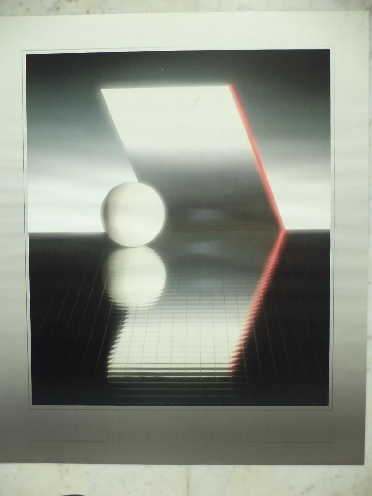 Foto Poster Inspiration in red Jan Lens geometrisch abstract, Ophalen of Verzenden