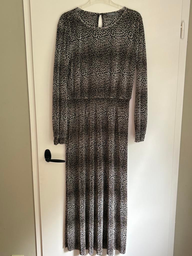 Maxi jurk Geisha, leopard print - maat 40/L, Kleding | Dames, Jurken, Maat 38/40 (M), Bruin, Ophalen of Verzenden, Zo goed als nieuw