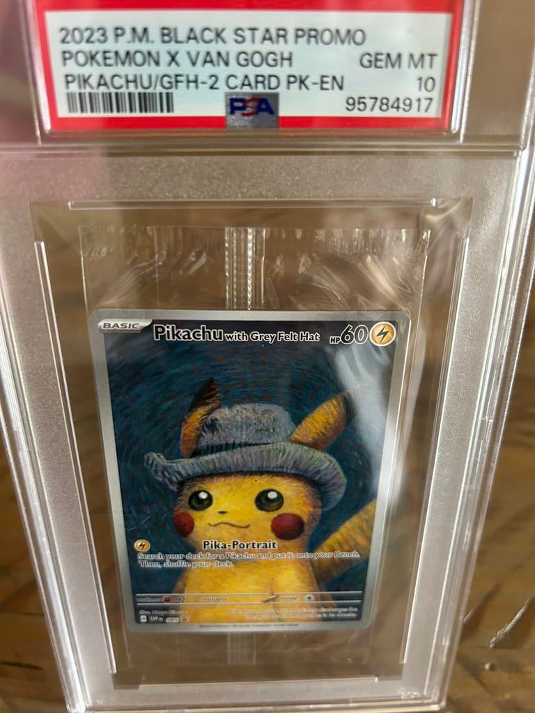Pikachu with Grey Felt Hat PSA 10 Pokémon kaart, Ophalen of Verzenden, Nieuw, Losse kaart