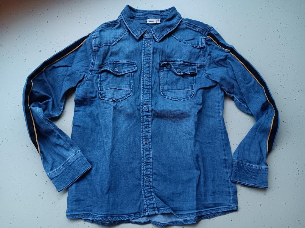 Name it 11-12y overhemd, Overhemd of Blouse, Ophalen of Verzenden, Zo goed als nieuw, Jongen