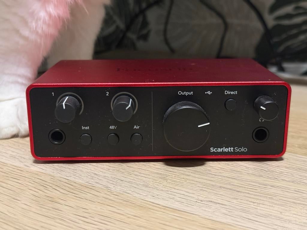 Focusrite Scarlett Solo 4th gen Audio Interface, Computers en Software, Overige Computers en Software, Ophalen of Verzenden, Zo goed als nieuw