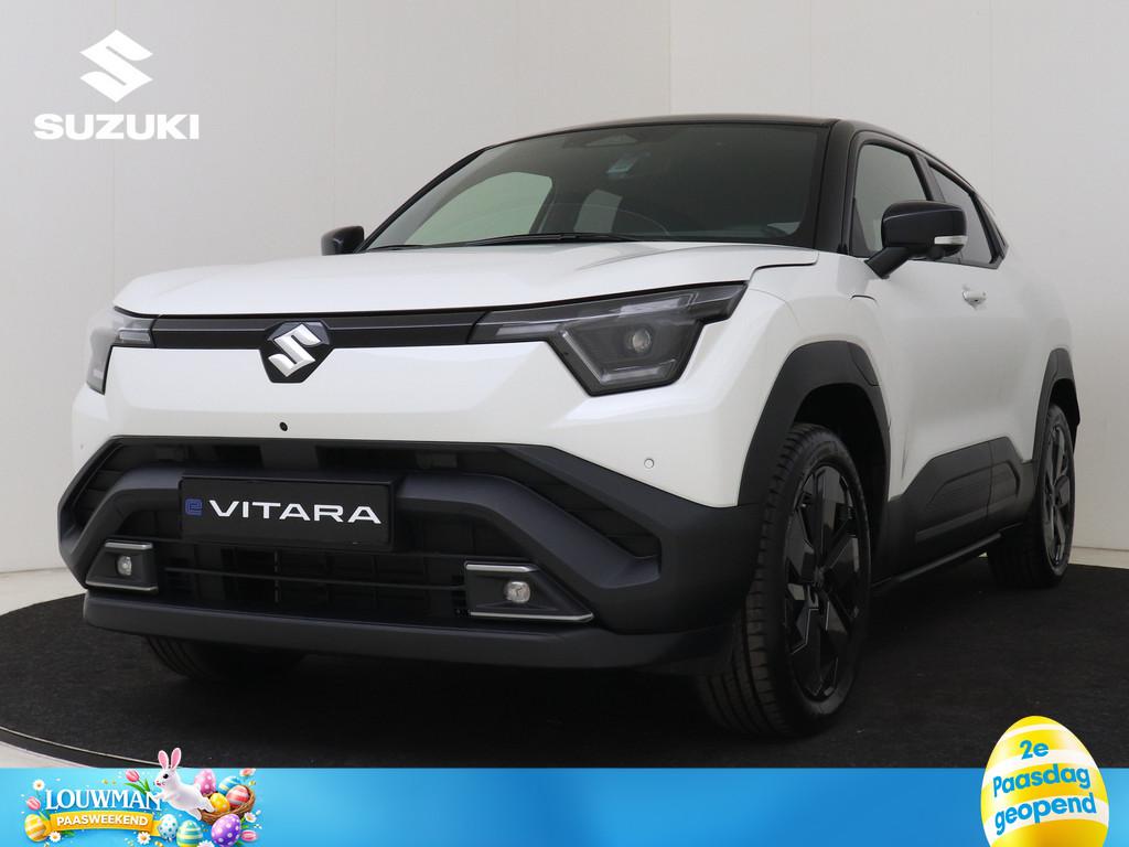 Suzuki e Vitara Style 61 kWh | Levering eind april 2026 in o, Auto's, Suzuki, 12 maanden, Zwart, Leder en Stof, Wit