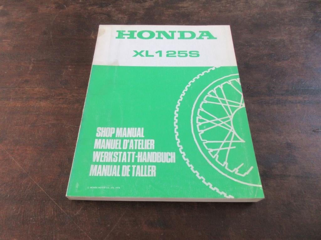 Honda XL125S werkplaatshandboek manual, Motoren, Ophalen of Verzenden, Honda