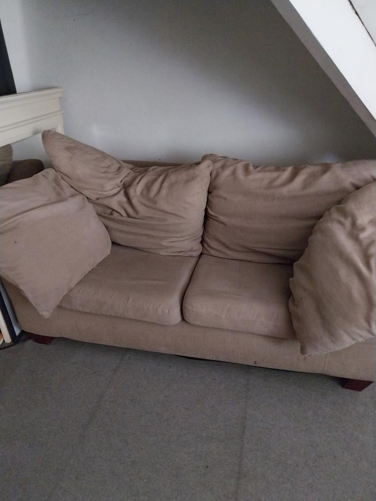 Bankstel, 2 zits, Ophalen, Gebruikt, 75 tot 100 cm