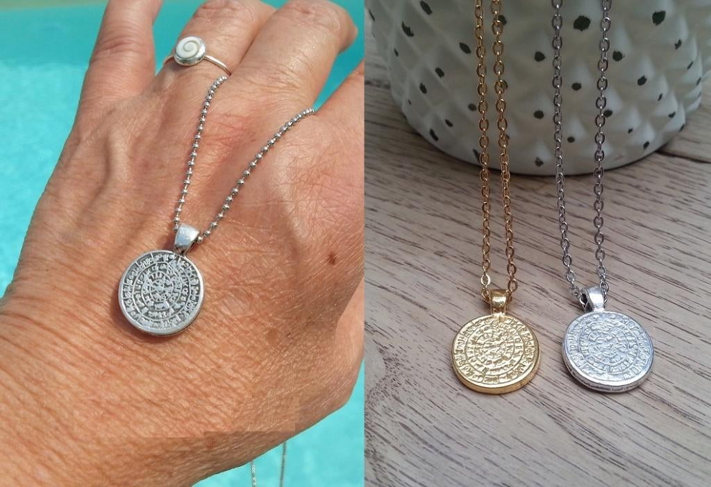 Ibiza Bohemian Munt Ketting. Alleen nog in Goudkleur, Verzenden, Nieuw, Goud, Overige materialen