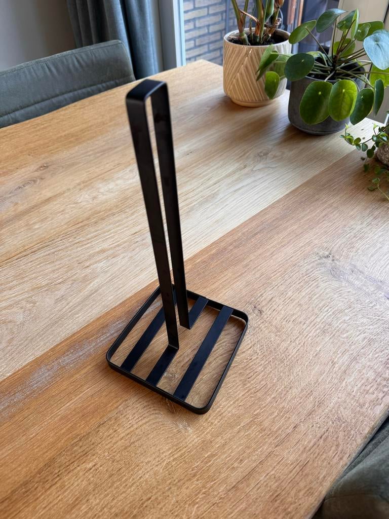 Keukenrolhouder - Zwart Metaal, Ophalen of Verzenden, Zo goed als nieuw