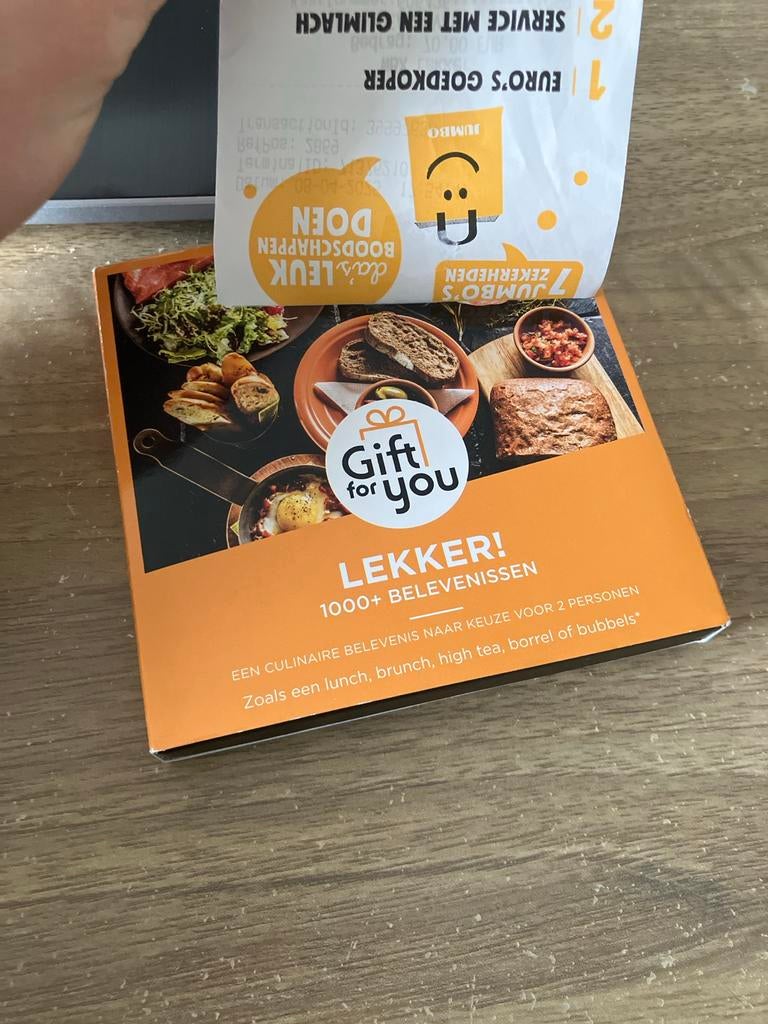 Lekker! Cadeaukaart t.w.v. €70,-, Tickets en Kaartjes, Twee personen, Cadeaubon