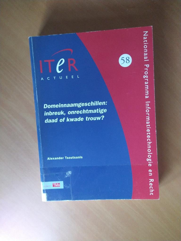 Tsoutsanis, Alexander. Domeinnaamgeschillen, Boeken, Wetenschap, Gelezen, Natuurwetenschap, Ophalen of Verzenden