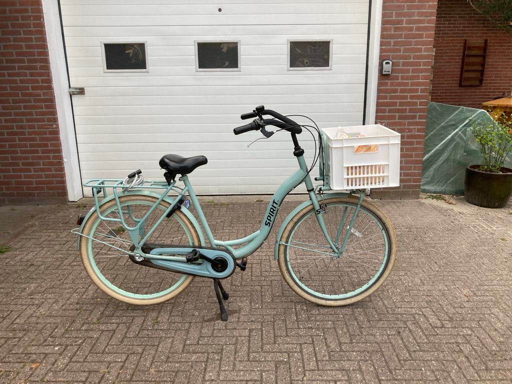Spirit Damesfiets met krat, Mandje, 0 zitjes, Ophalen, Overige merken