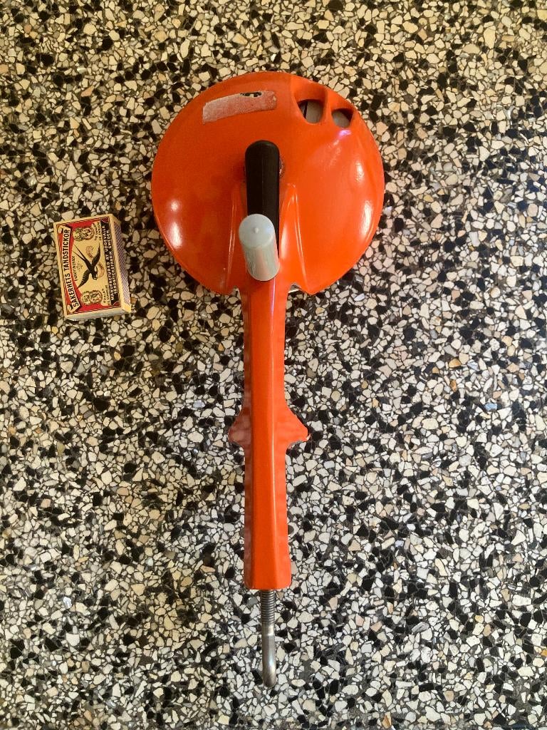 vintage oranje PeDe retro snijbonenmolen keukenmolen bonen, Ophalen of Verzenden, Zo goed als nieuw